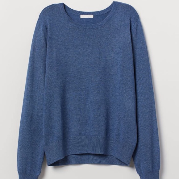 H&M Sweaters - H&M Fine-Knit Sweater Blue NWT